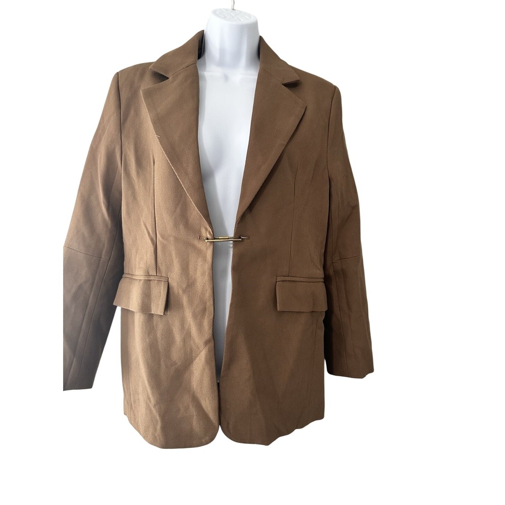 NWT Beulah Style Love, Quin Navaeh Camel Blazer Jacket Size S Princess Seams